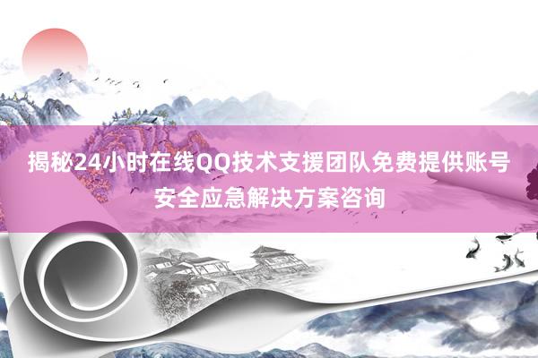 揭秘24小时在线QQ技术支援团队免费提供账号安全应急解决方案咨询